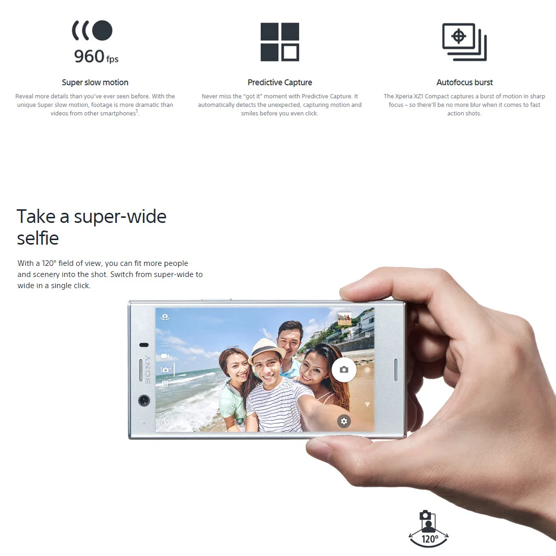Смартфон sony Xperia XZ1 Compact G8441, 4 Гб, 32 ГБ, Восьмиядерный процессор Snapdragon 835, 4,6 дюйма, 19 МП, 8 Мп, 4G, NFC