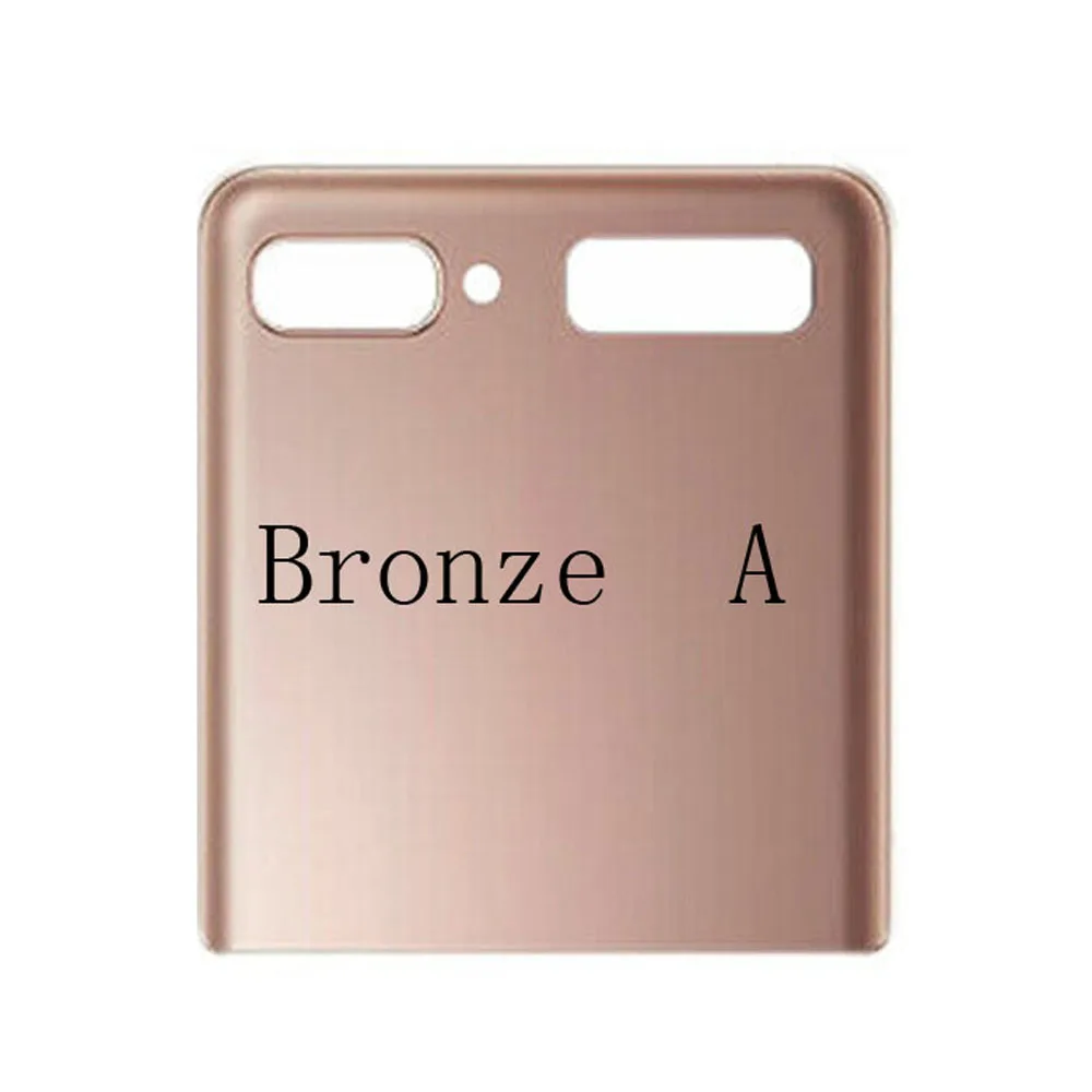 New Back Door Glass Battery Cover For Samsung Galaxy Z Flip 5G F707 F700 Housing Battery Back Cover Replacement Part+Adhesive