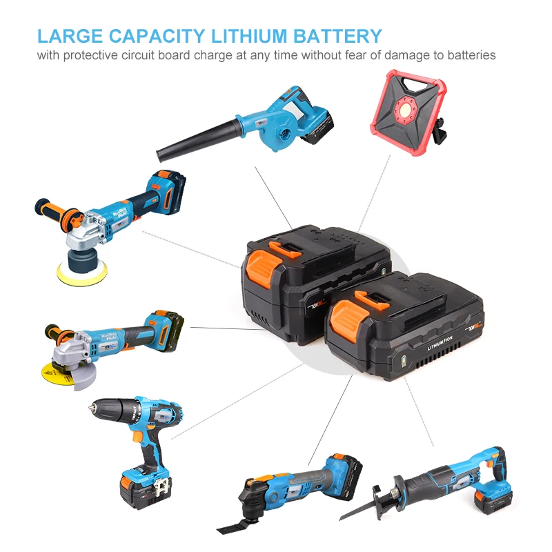 구매 Newone-20V 리튬 이온 LED 작업등, 휴대용 스포트라이트, 야외 캠핑 램프용 슈퍼 브라이트 Led 작업등 충전식