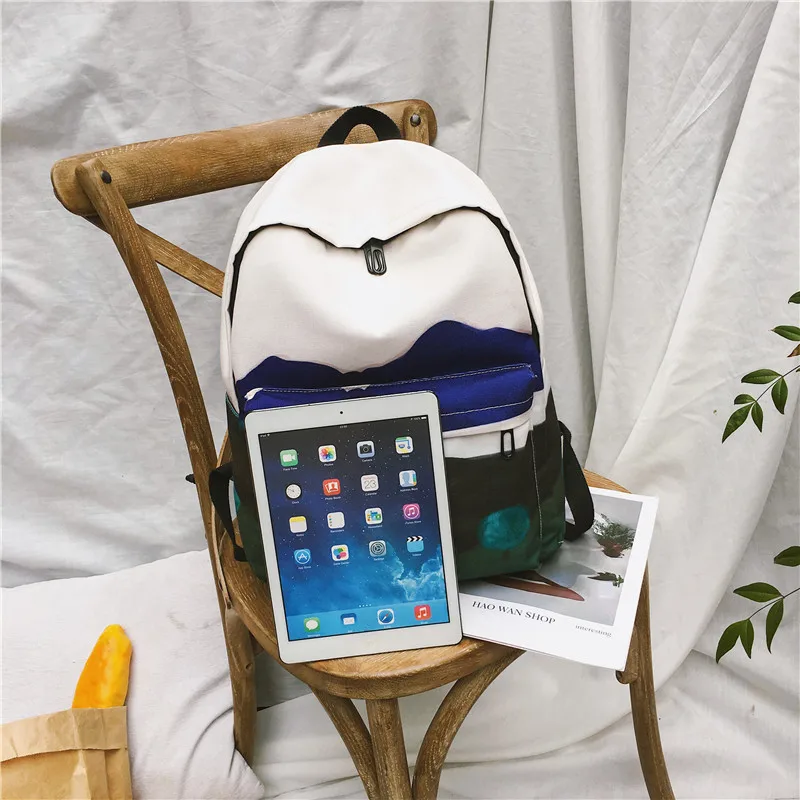 Оригинальный дизайнерский рюкзак с принтом Sea Moon для девочек Женский