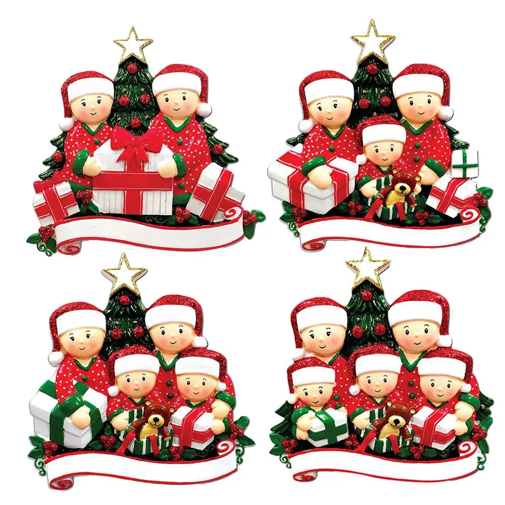 

2020 Quarantine Personalized Survivor Family Of 5 Christmas Tree Ornaments DIY Name Blessing New Year Christmas Gift Pendant