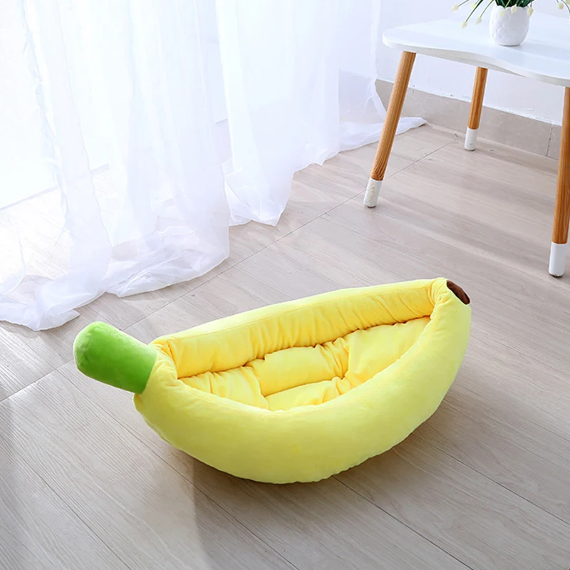 

Catoon Banana Pet Dog Bed Comfortable Dog Kennel Ultra Soft Washable Dog and Cat Cushion Bed Winter Warm Sofa ZL003