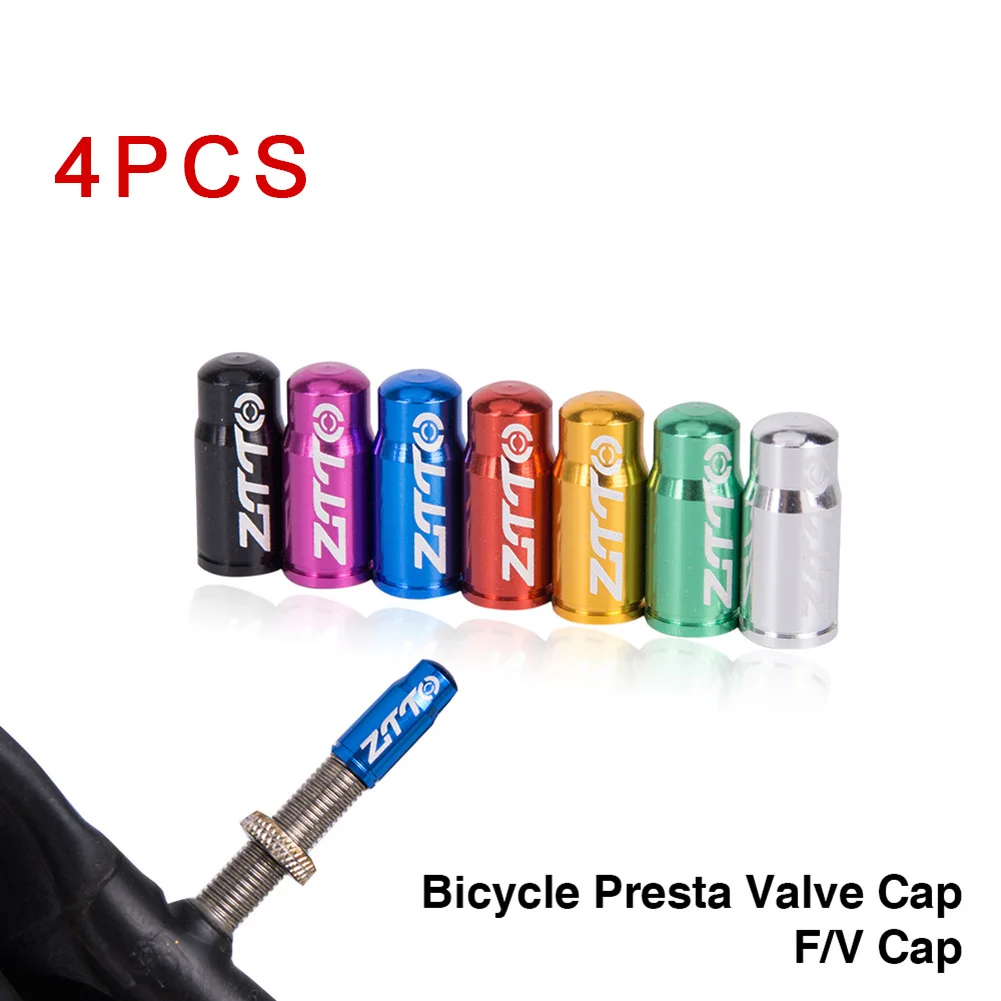 

4Pcs MTB Mountain Bike Dustproof Wheel Tire Presta Valve Cap Protector Pump Dust Cover Gas Nozzle Cycling Accessories 1.7cm