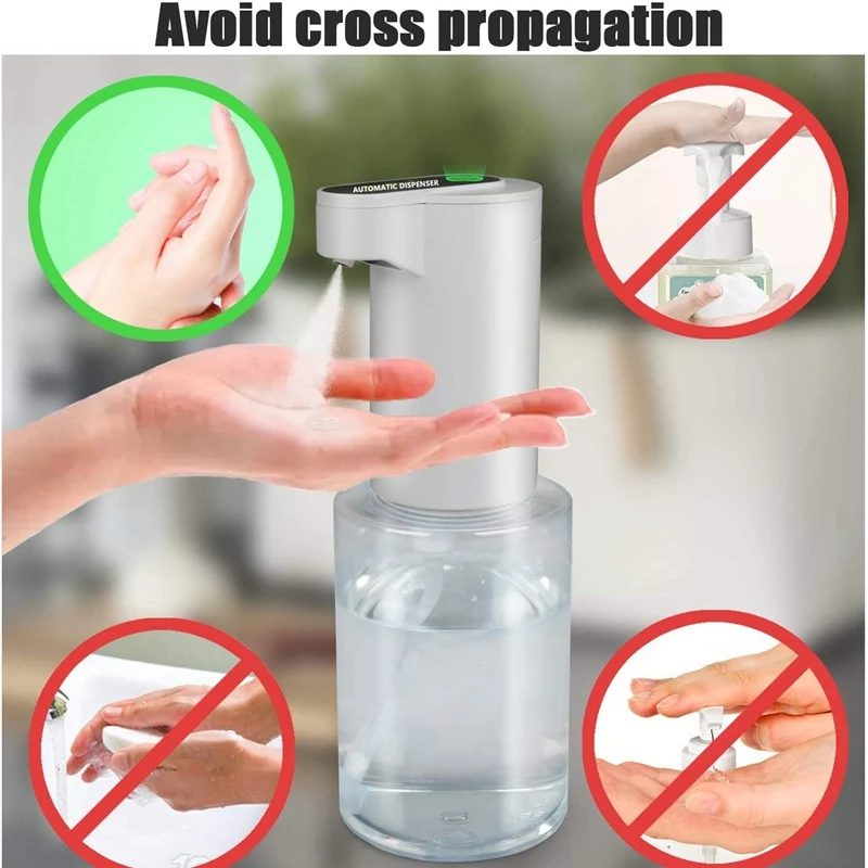 

Automatic Alcohol Dispenser Pressless Spray Machine Sensor Press Soap Dispenser 350Ml Soap Dispenser for Bathroom