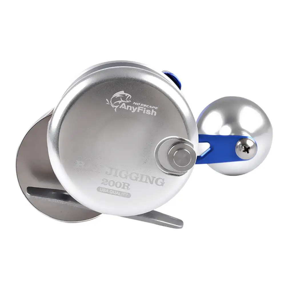 6 1: 1 барабанная троллинг катушка Профессиональная полностью металлическая