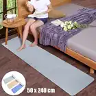 Нескользящие коврики Kiwarm 50 х240 см, длинный узкий ковер для гостиной, кухни, коридора, коридора, дорожки, однотонные коврики, 3 цвета