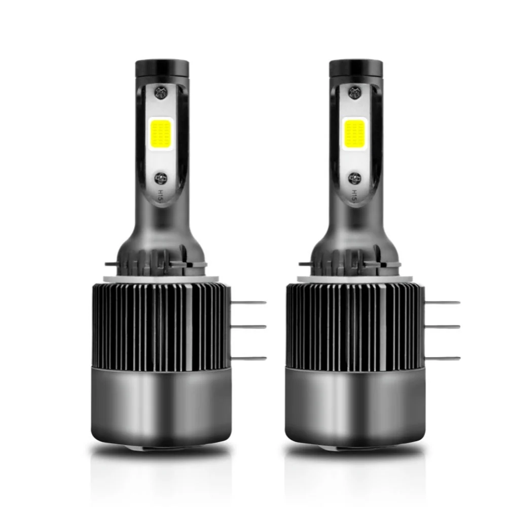 

Effort&BJ Car LED Headlight H15 6000K 110W 26000LM Auto Headlamp COB Light Bulb For Audi BMW Mercedes Benz Volkswagen