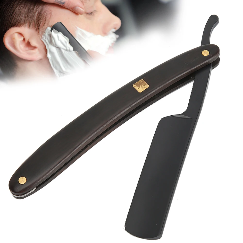 Ручка из сандалового дерева винтажная прямая ручная бритва бритвенный