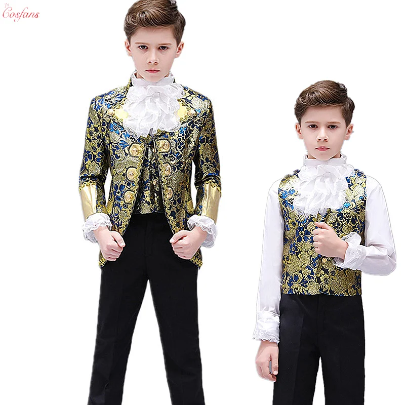 Новогодний костюм для мальчиков Детский винтажный карнавальный в европейском