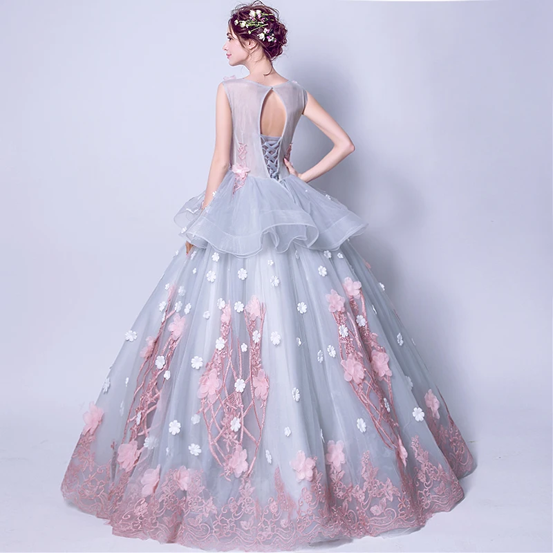Ballkleid бальное платье бальные платья Quinceanera 2019 3D цветочное кружевное с цветочным
