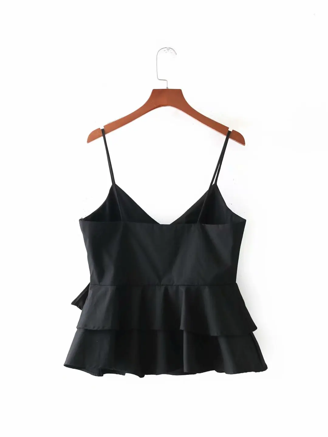 Летняя новая Стильная приталенная однотонная блузка в западном стиле с