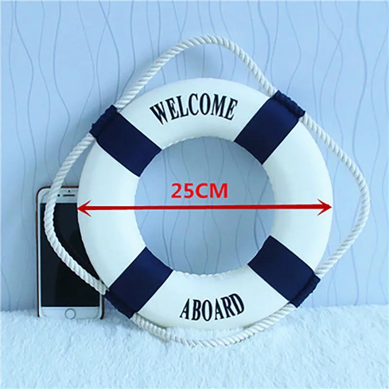 Спасательный круг в средиземноморском стиле хлопковый декоративный