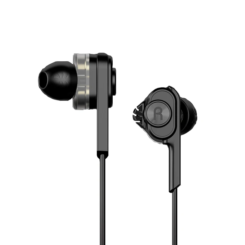 Uiisii наушники BA-T6 с двойным драйвером, шумоизоляция, Hi-Fi стерео наушники для спорта, музыки, игр, наушники для IOS и Android