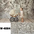 Фотография фон живопись цветок фон новорожденный ребенок портрет Фотофон фотосессия фотостудия W-4064