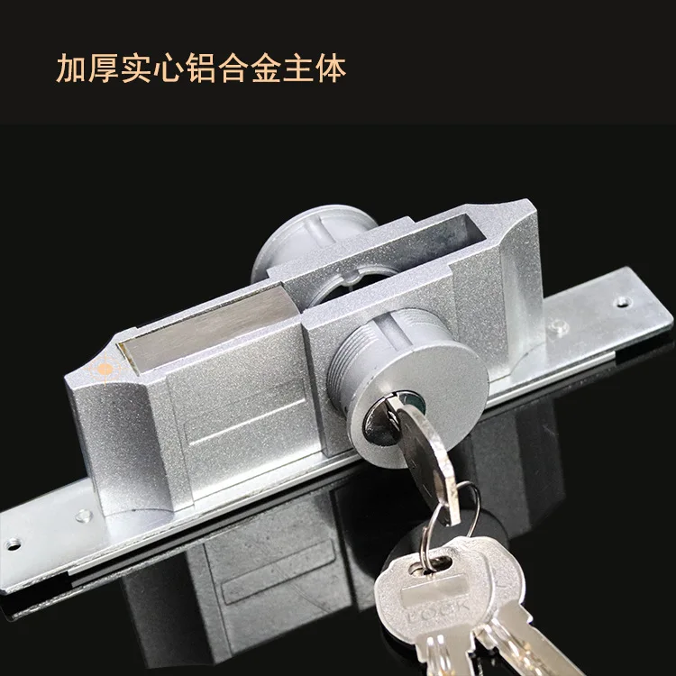 Защелка дверной замок Стекло двери Закрытая край блокировка дверь KFC замки