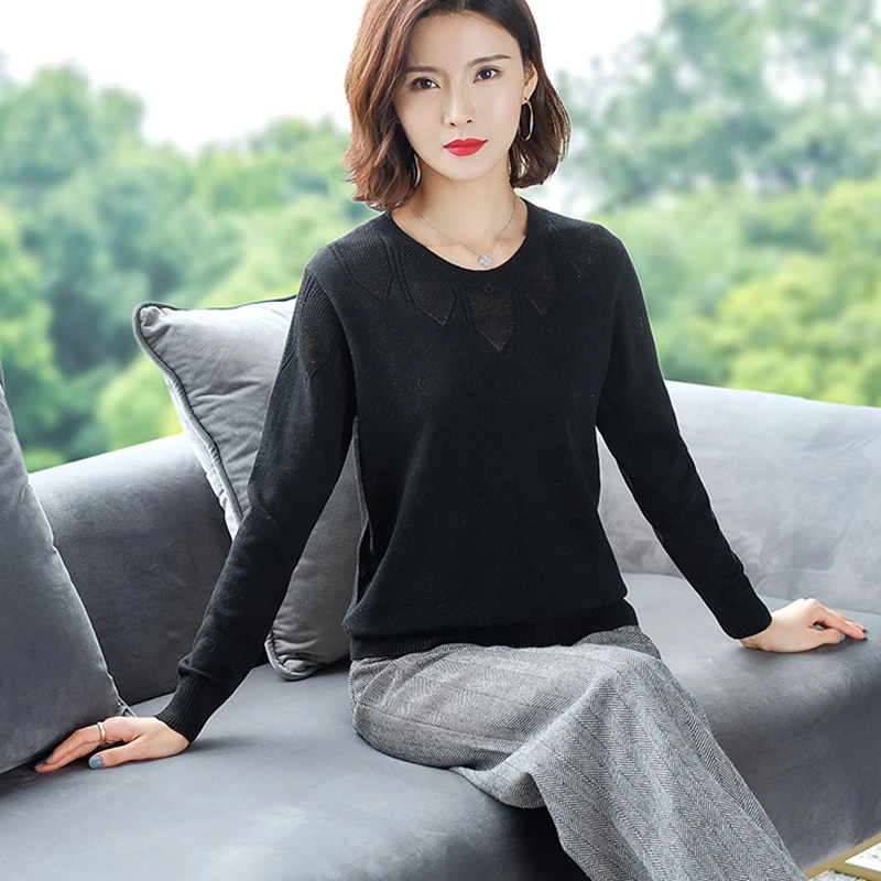 Новинка осень-зима свитера пуловеры свитер рубашка с длинным рукавом коротким