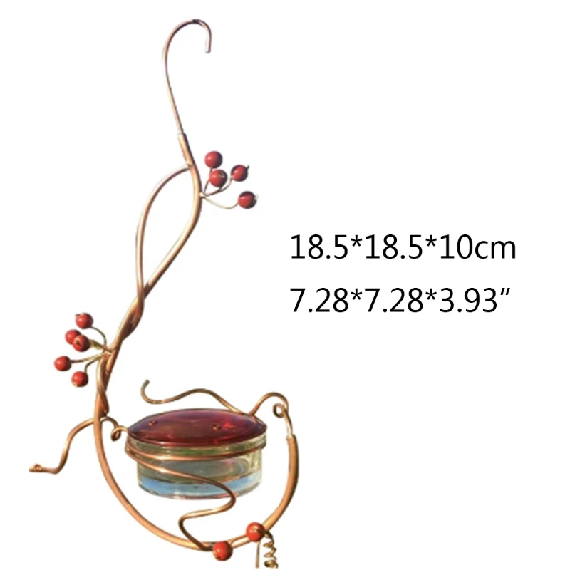 

Elegant Hanging Hummingbird Water Feeder Outside Decoration Birds Drinker Water Dispenser Outdoor Feeding Dispenser