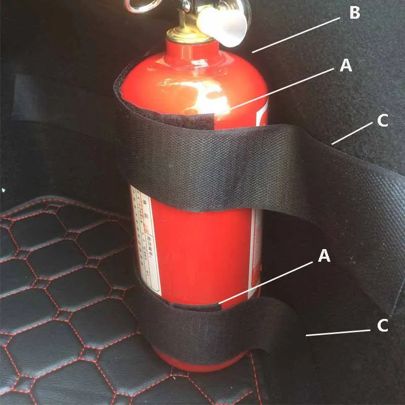 5 шт./компл. Автомобильная противопожарная Огнетушитель стикер нейлоновая лента