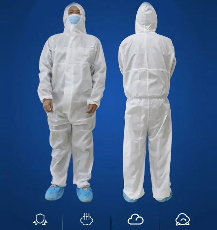 

Disposable Waterproof Oil-Resistant Work Safety Clothing For Spary Painting Decorating Clothes Overall Suit L/XL/XXL