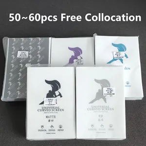 50pcs hd hydrogel film for all phone protecting film cutting machine matteanti blue rayuvprivacy tpu lcd screen protector free global shipping