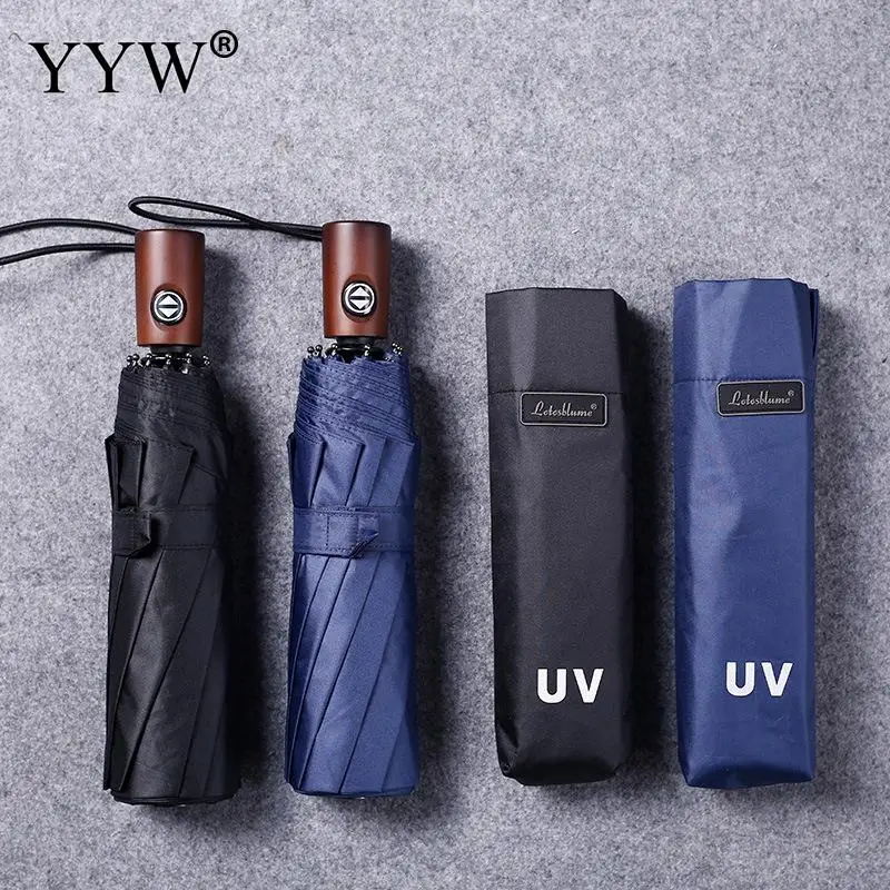 Складной зонт от дождя для мужчин и женщин в подарок виниловая ветрозащитная