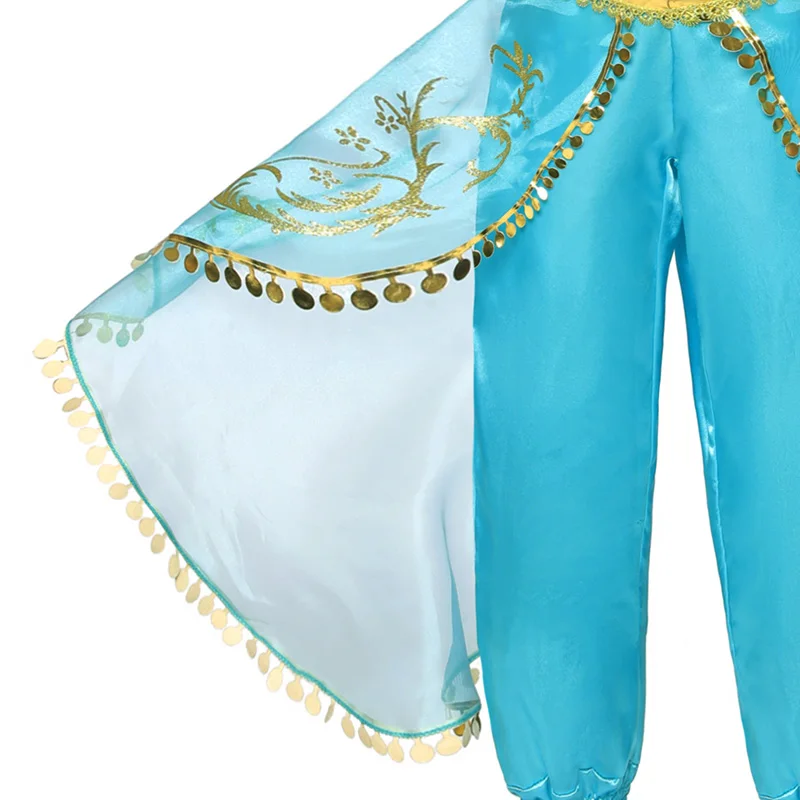 Jasmine/платье для девочек; Карнавальная праздничная одежда; Детский костюм принцессы; детская одежда на Рождество и День рождения; коллекция года; летняя одежда; наряд