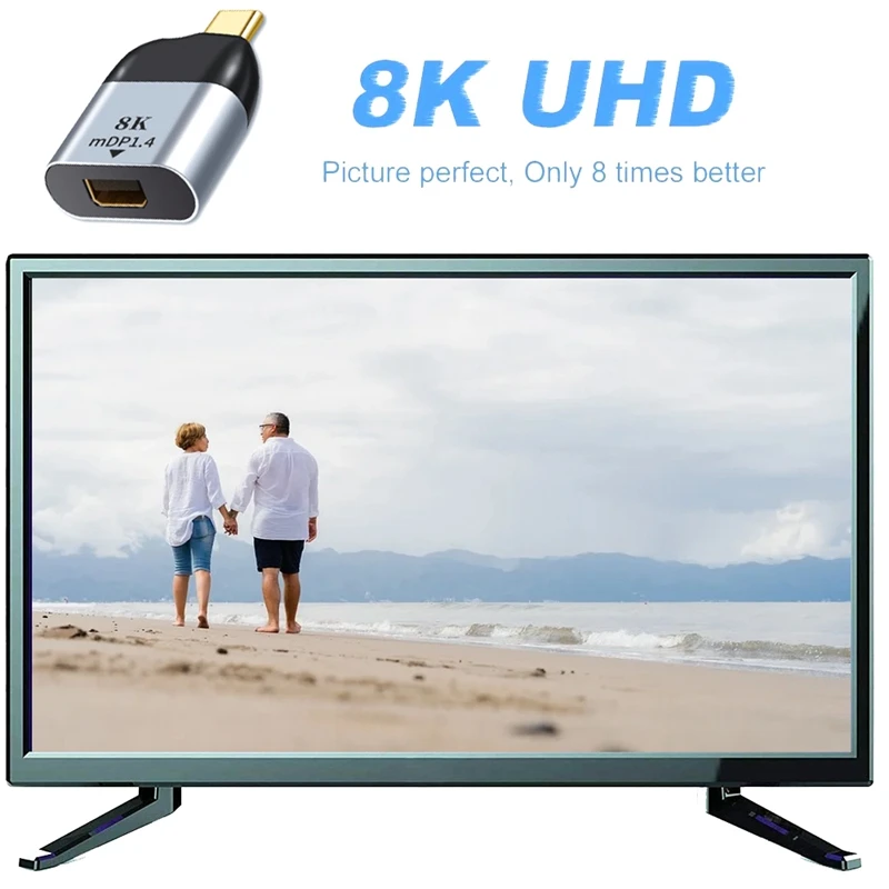 Переходник с порта USB Type-C на Mini DP конвертер дисплея Thunderbolt 3 8K 4K 60Hz MDP для iPad Pro 2020 |