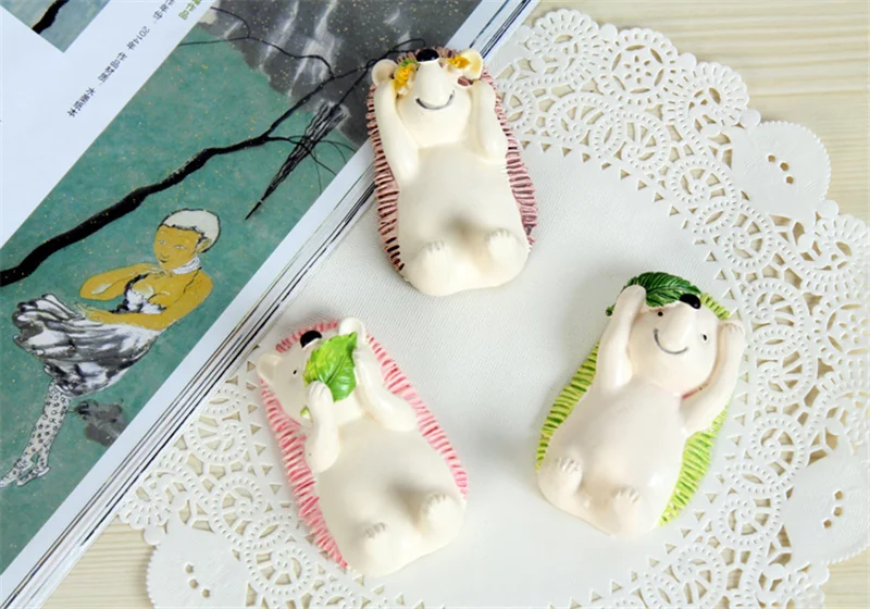 Полка для хранения из смолы Kawaii Ежик настенная подставка зубных щеток