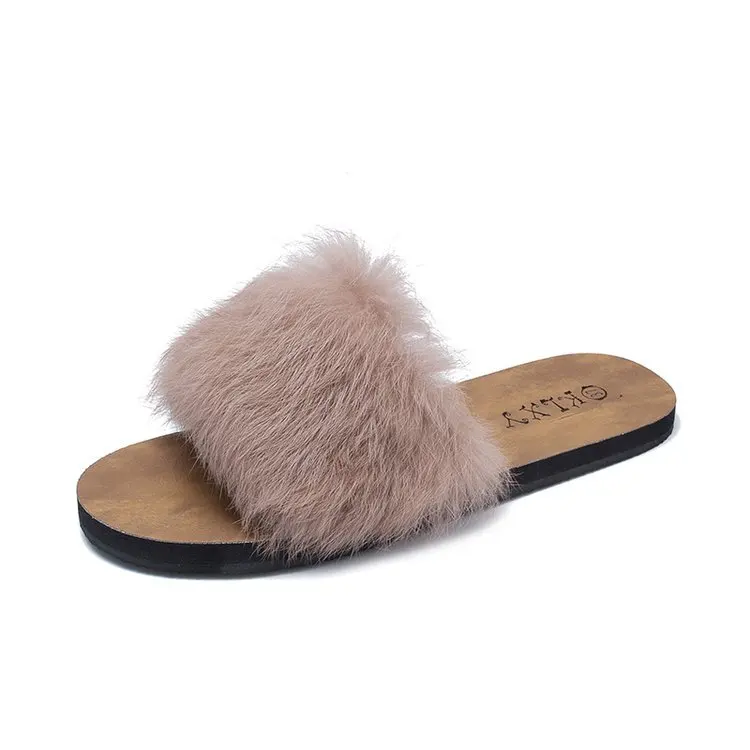

Maggie's Walker Summer Shoes Woman Home Slippers Non-slip Casual Sandalias Wedges Beach Furry Slippers Women Shoes Zapatos