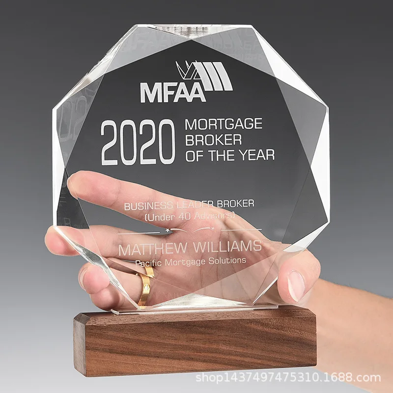 Хрустальная чашка изготовленная на заказ медаль индивидуальный хрустальный