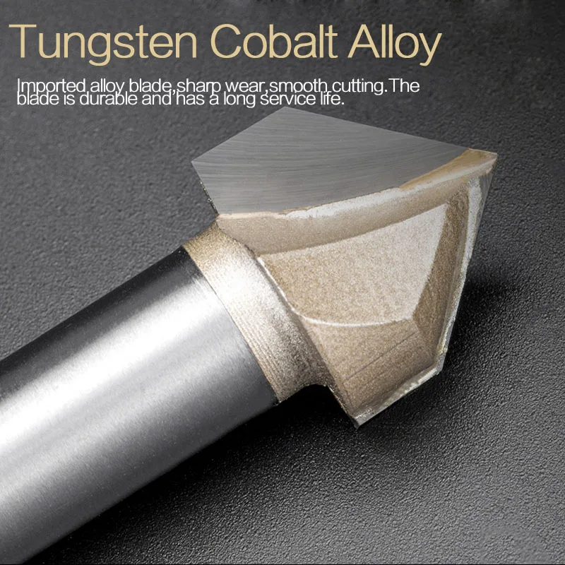 Tideway 1/4 "хвостовик 90 градусов V паз типа долбежный резак Freze Ucu вольфрамовые фрезы