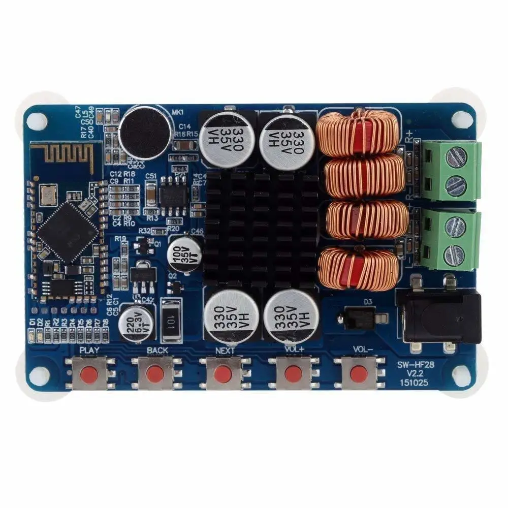 Tpa3116 Bluetooth 4 0 двухканальный 2x50 Вт стерео аудио приемник плата усилителя мощности