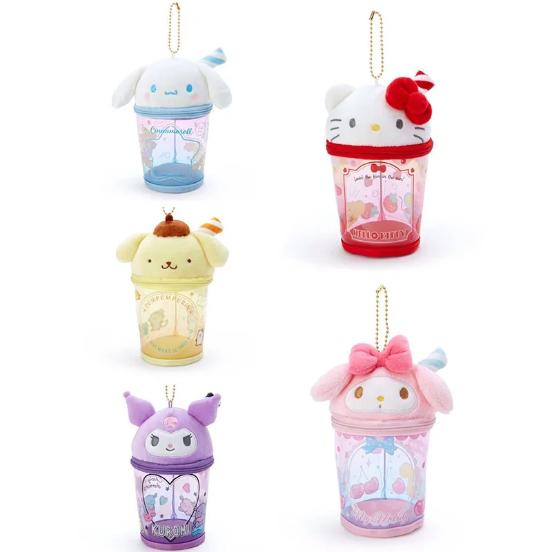 

Kawaii Kuromi My Melody Cinnamoroll Sanrio Plush Cartoon Cute Doll PVC Pendant Storage Bag Anime Plush Toy For Girl Birthday Gif