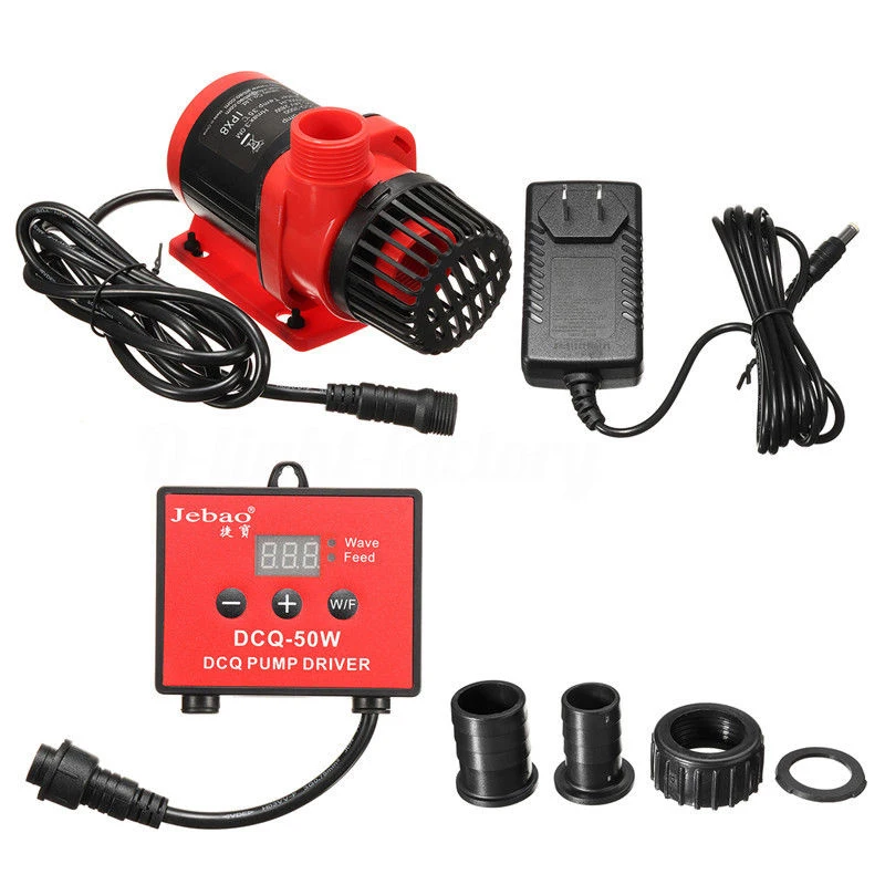 Bomba de DCQ-5000 de peces de acuario Jebao DCQ, 110-240V, serie Tanque De Agua/6000/8000/10000, pantalla LCD controlable, retorno de CC-1