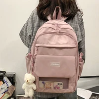 big women backpack fashion girls school bag waterproof college lovers laptop mochila nylon men rucksack travel bagpack