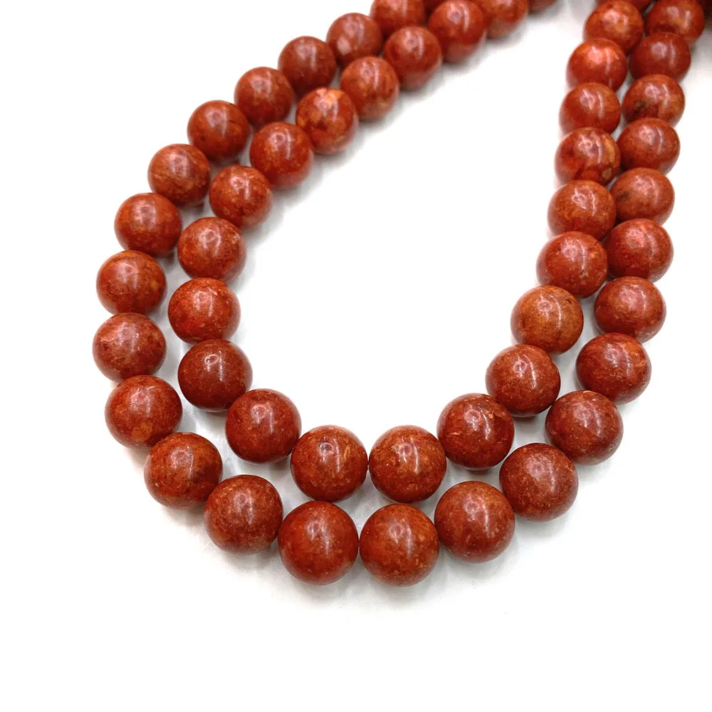 

Red Grass Coral Round Bead Bulk Coral Bead DIY Handmade Charm Necklace Bracelet Earring Fashion Jewelry Charm Accessories 6-20mm