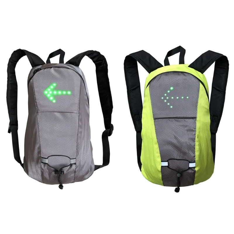 

Lightweight Remote Control LED Signal Light Backpack Reflective Turn Signal Bag