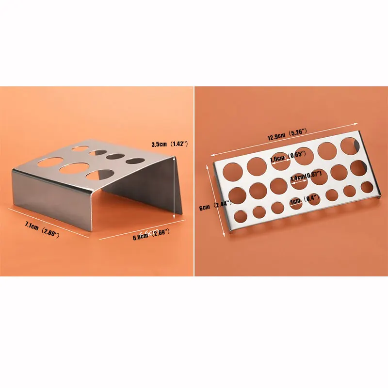 

7 Holes Stainless Steel Tattoo Ink Cup Holder Pigment Cap Container Stand