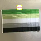 Бесплатная доставка, флаги ЛГБТ ZXZ 90x150 см, флаг smp мечты, романтическая ориентация, флаг аромантической гордости для декора