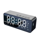 Беспроводной Bluetooth 5,0 радиоприемник будильник с FM мини картой CD Термометр Будильник с поддержкой TF карты воспроизведение черный