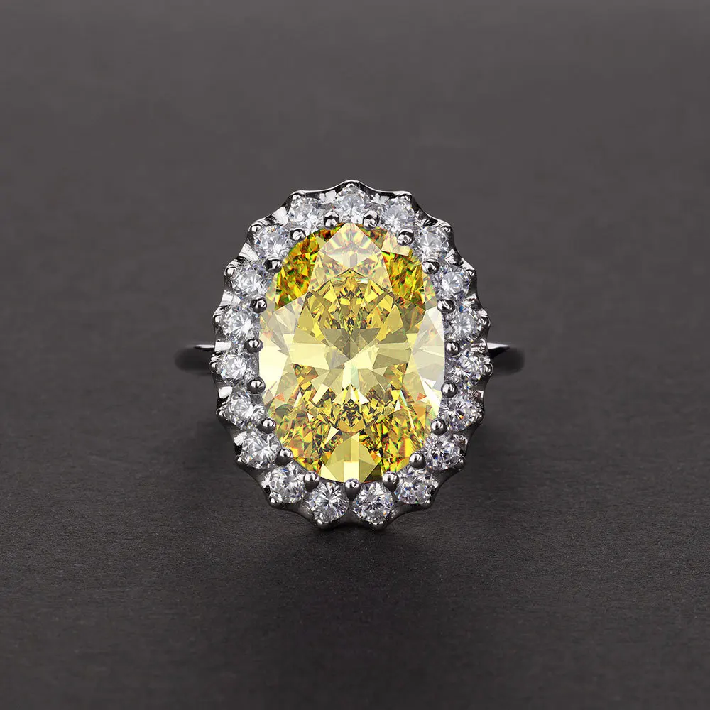 Европейские модные большие кольца с камнем для женщин роскошные обручальные в