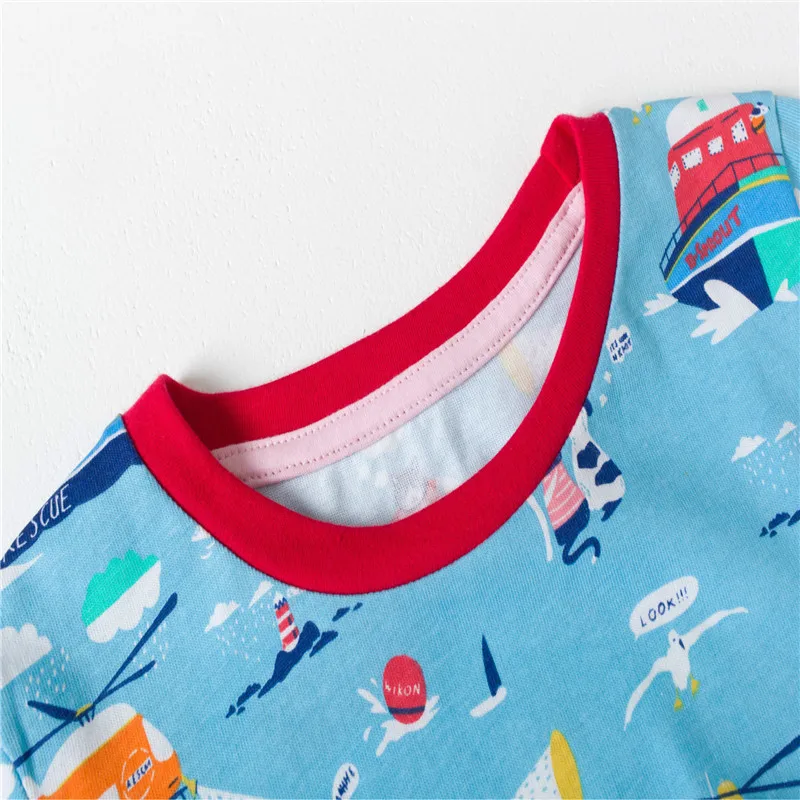 Детское платье с длинным рукавом карманами и мультяшным принтом | Детская одежда