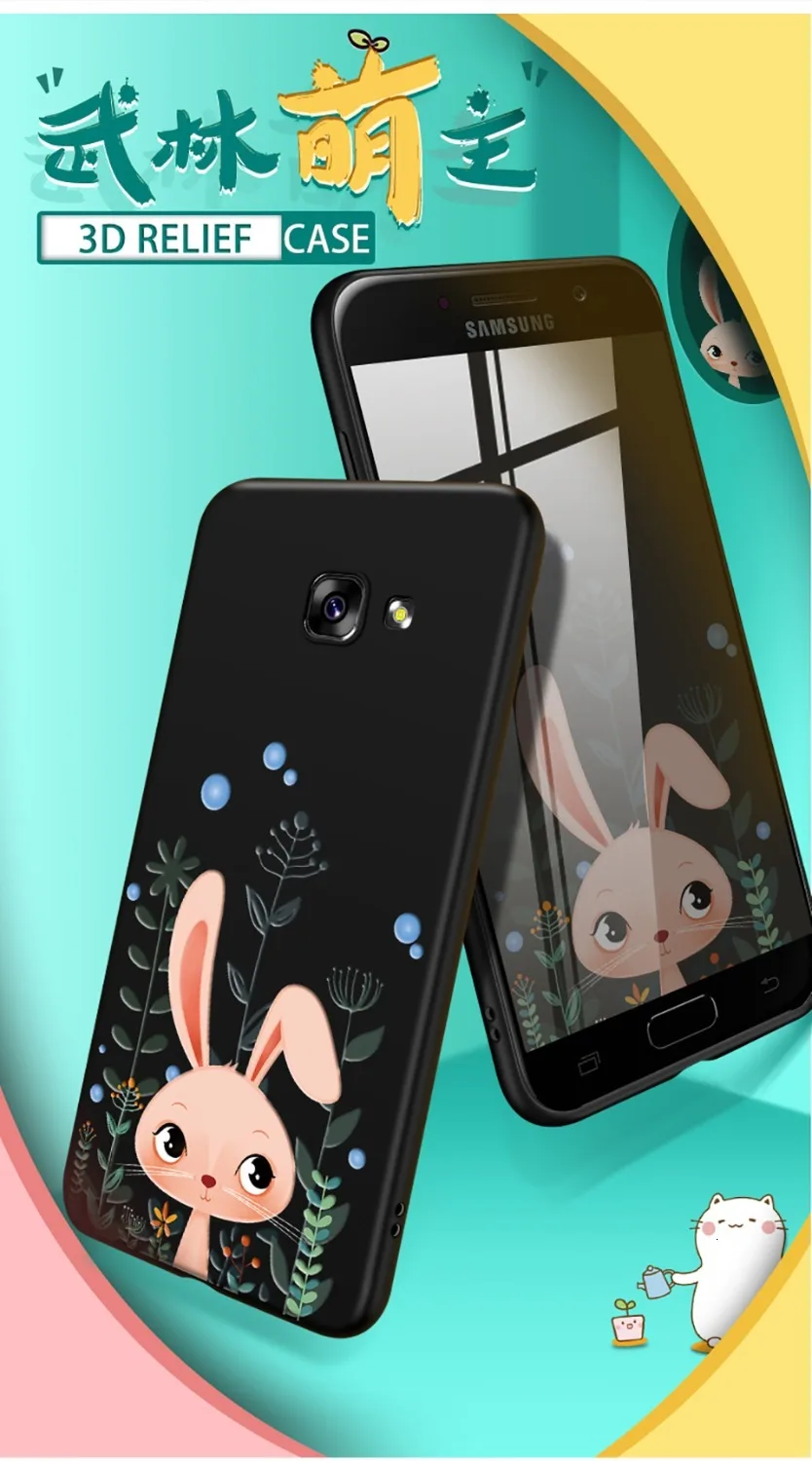 ASINA силиконовые чехлы для samsung Galaxy A5 мультфильм милый 3D рельефный чехол для Galaxy S8 S9 S10 плюс A6 A7 A8 J7 J8