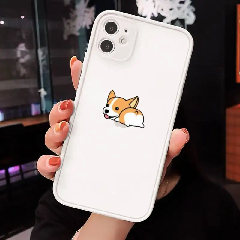 

Creative cute couple cartoon animal Phone Cases Matte Transparent for iPhone 7 8 11 12 s mini pro X XS XR MAX Plus cover funda
