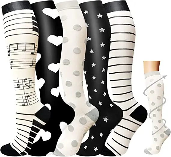 

New Compression Socks Knee High 20-30 Mmhg Medical Varicose Veins Edema Diabetes Compression Socks Running Hiking Cycling Socks