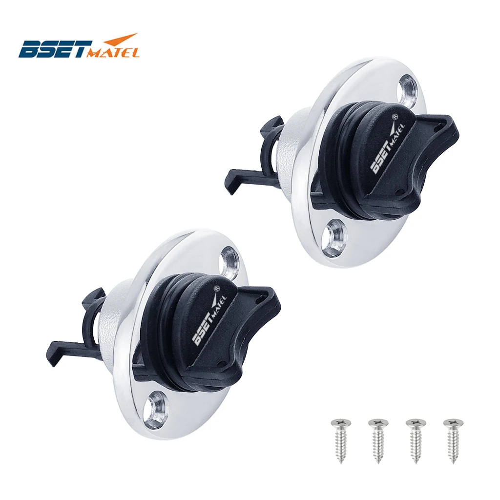 

2PCS Universal 25mm 1'' Replacement Transom Hull Drain Plug Hole Bung Socket Drainage Marine Boat Yacht Kayak Dinghy Canoe