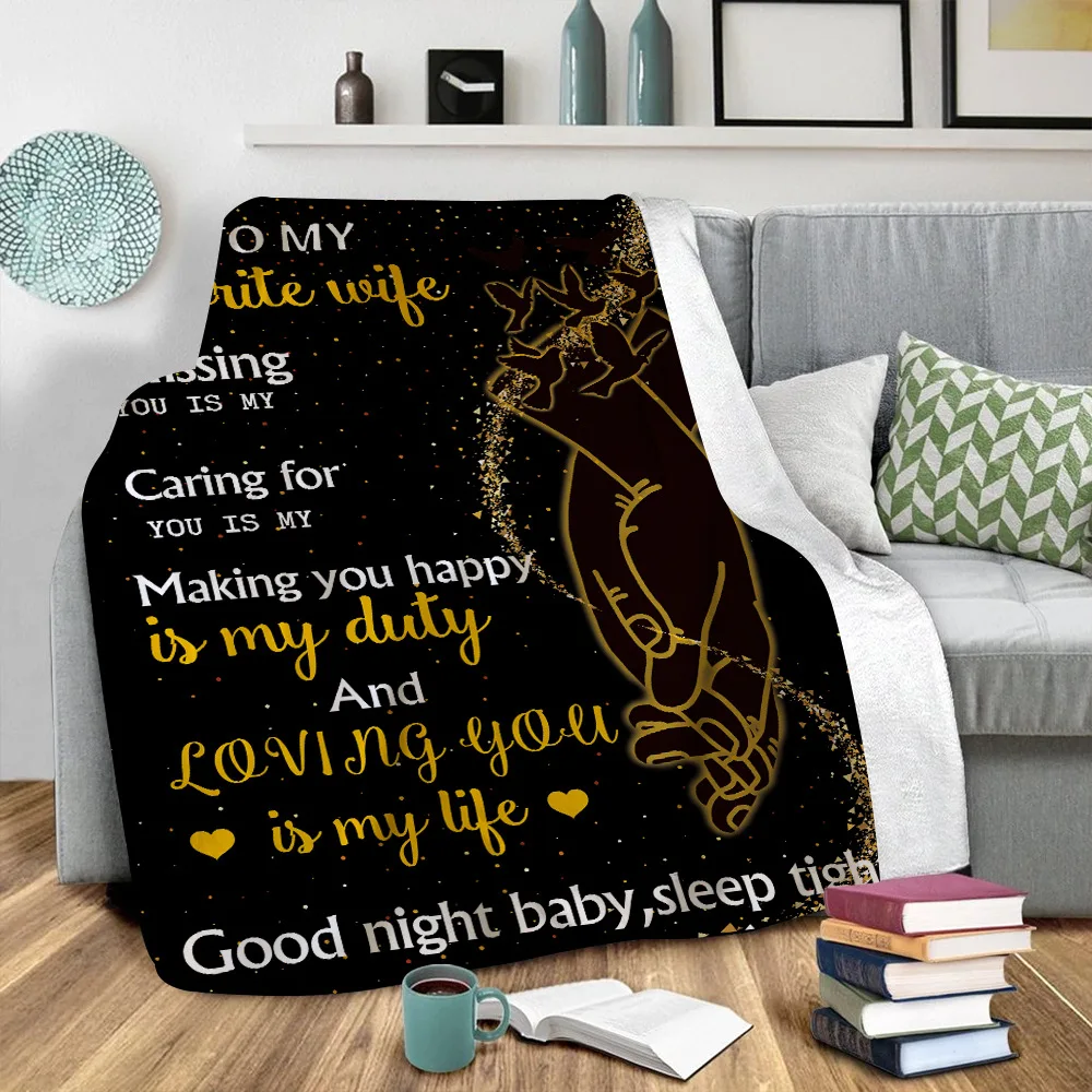 Фланелевое Одеяло ONGLYP для моей любимой жены одеяло подарки на день рождения