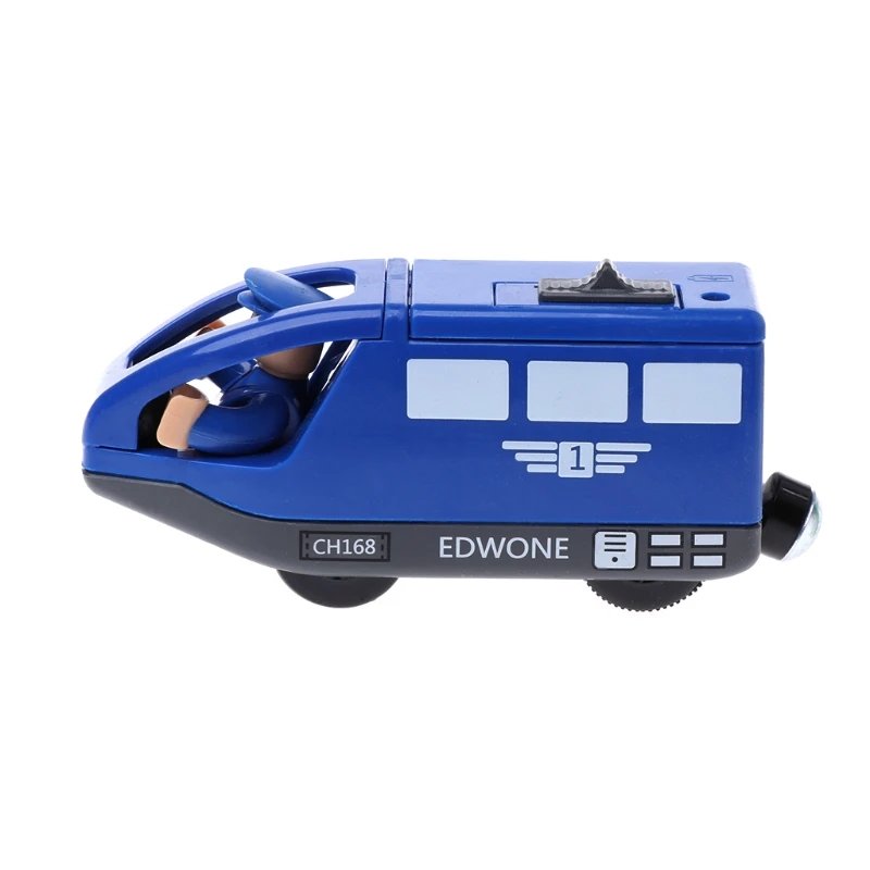 Электронный поезд игрушечный автомобиль магнитный деревянный слот литый под