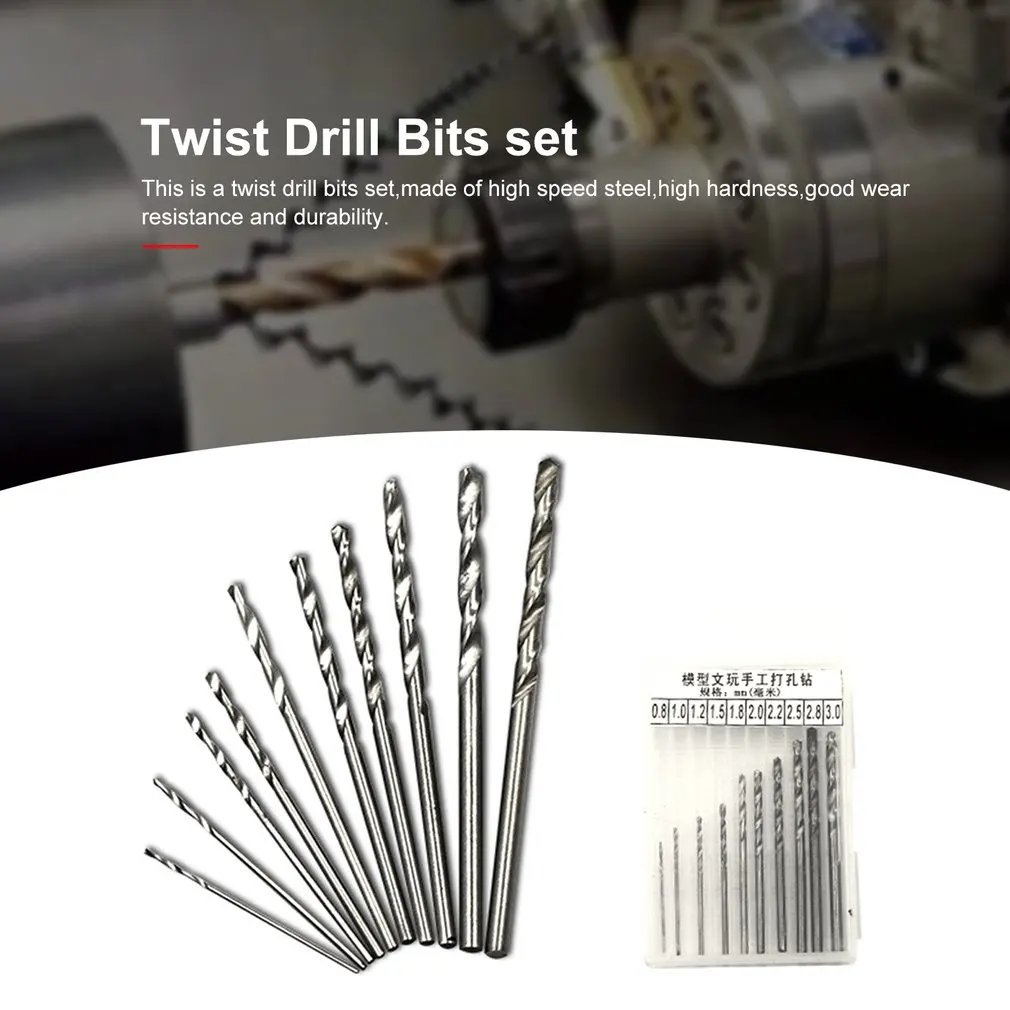 

HSS Steel Cobalt Mini Twist Drill Bit set Straight Shank Hole Opener Power Drilling Punching Tools For DIY WoodWorking