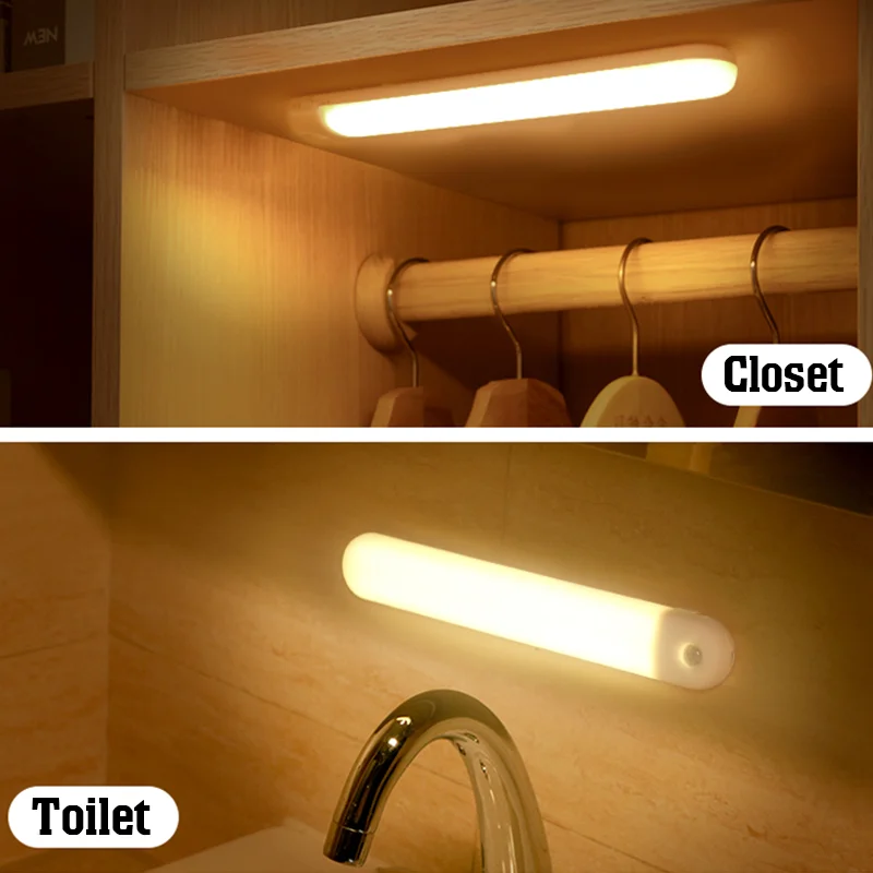 Индукционный ночник для шкафа Беспроводной светодиодный автоматический